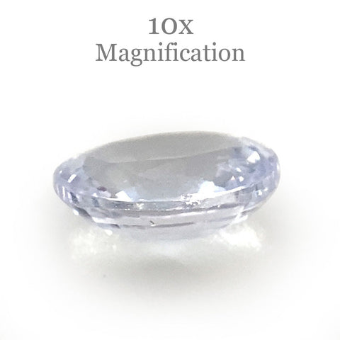 0.87ct Oval Icy Blue Sapphire from Sri Lanka Unheated