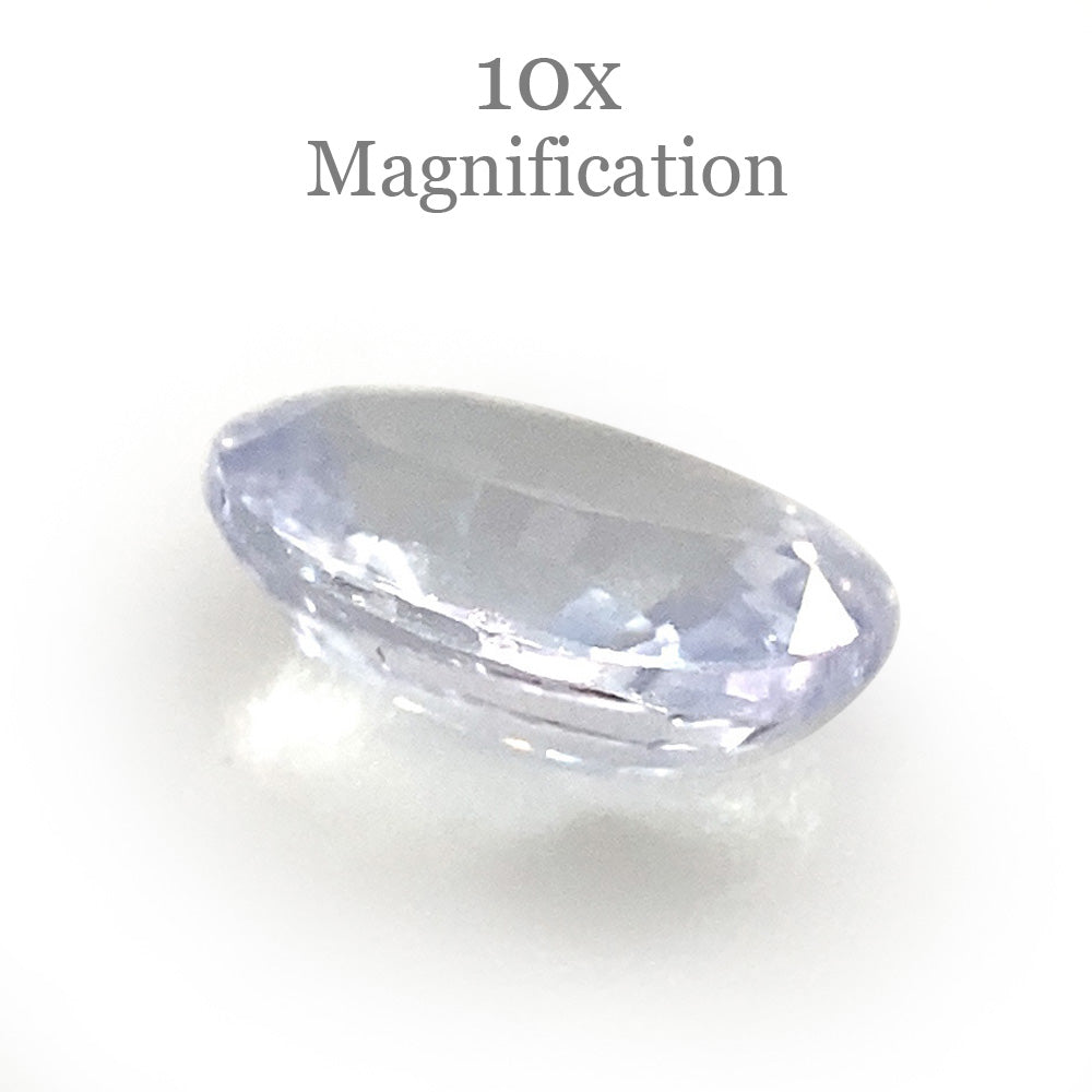 0.87ct Oval Icy Blue Sapphire from Sri Lanka Unheated - Skyjems Wholesale Gemstones