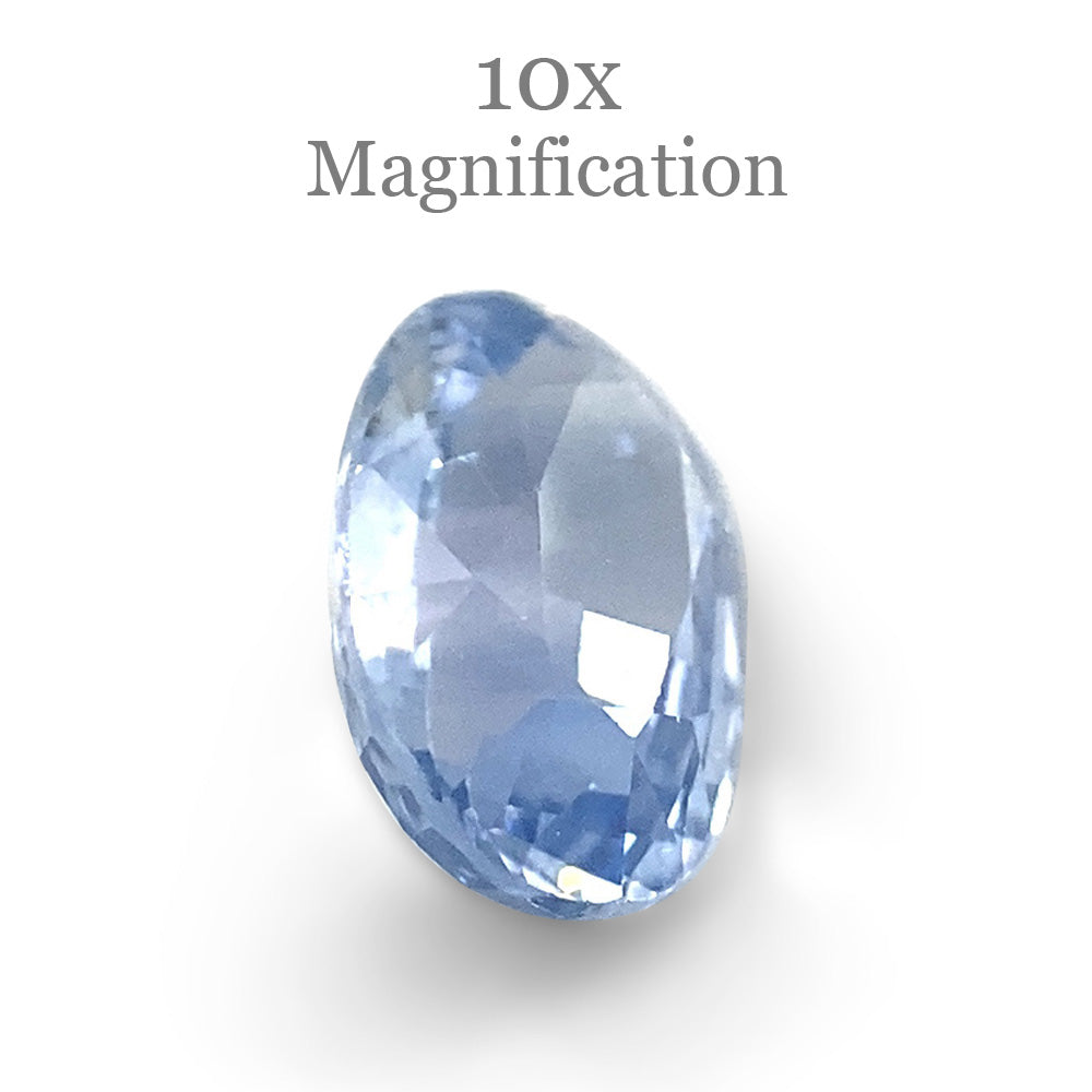 1.32ct Oval Icy Blue Sapphire from Sri Lanka Unheated - Skyjems Wholesale Gemstones