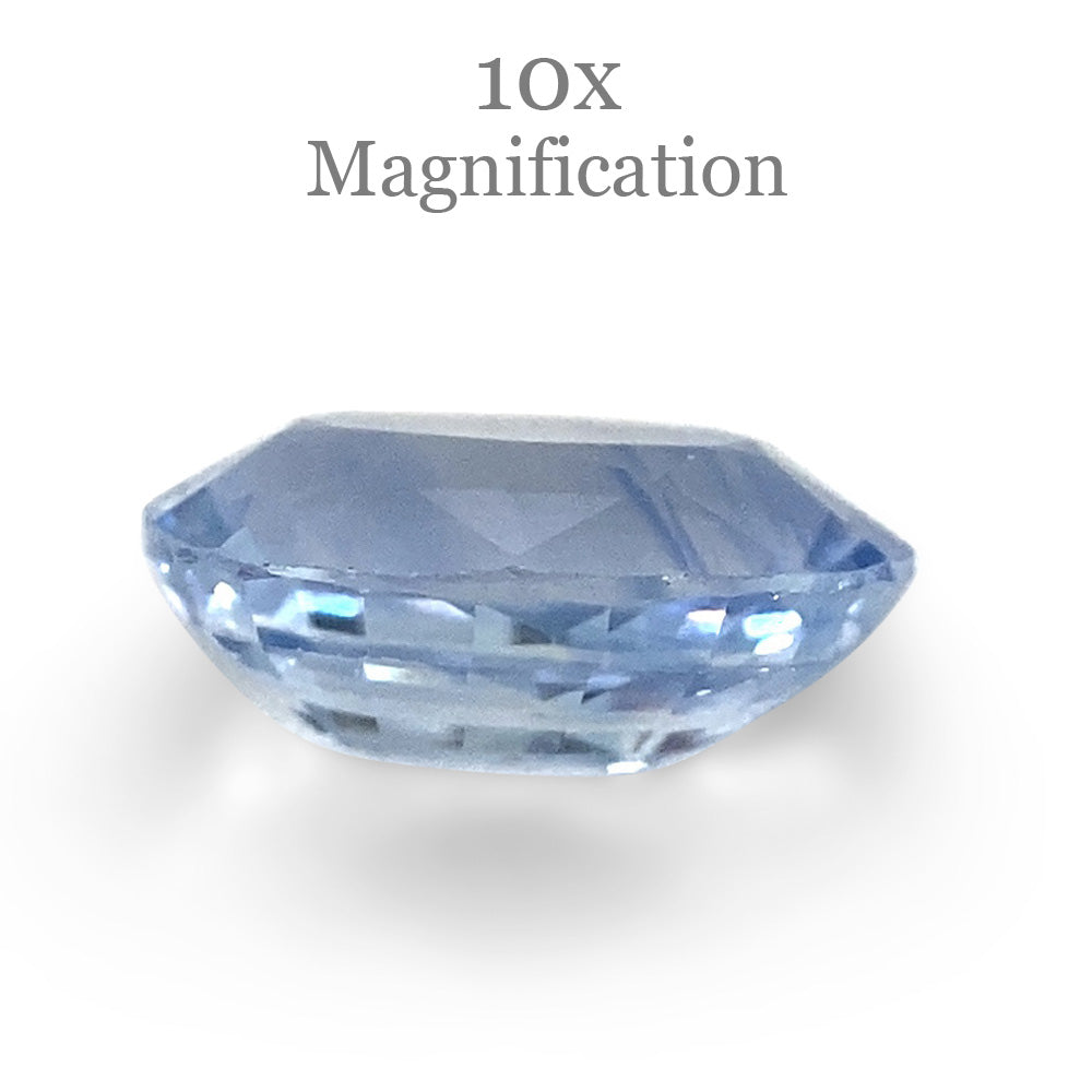 1.32ct Oval Icy Blue Sapphire from Sri Lanka Unheated - Skyjems Wholesale Gemstones