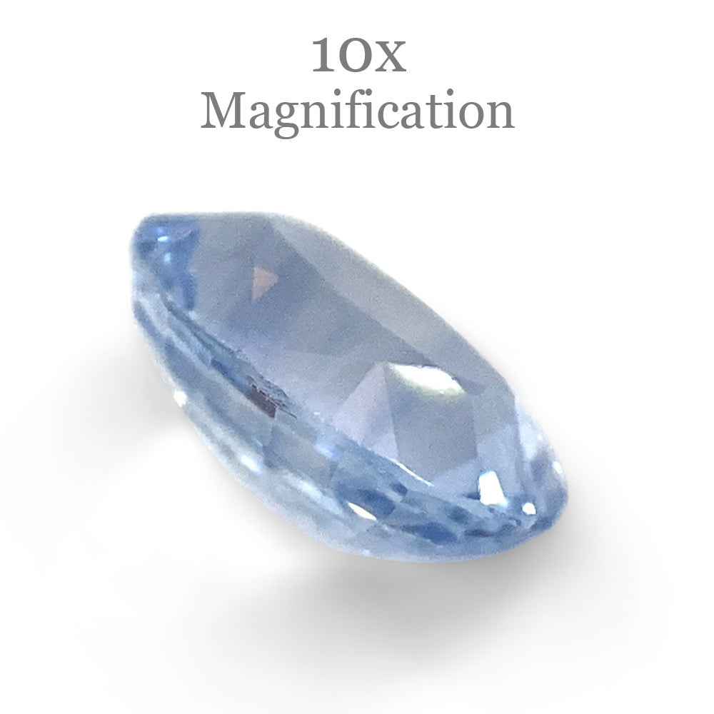 1.32ct Oval Icy Blue Sapphire from Sri Lanka Unheated - Skyjems Wholesale Gemstones