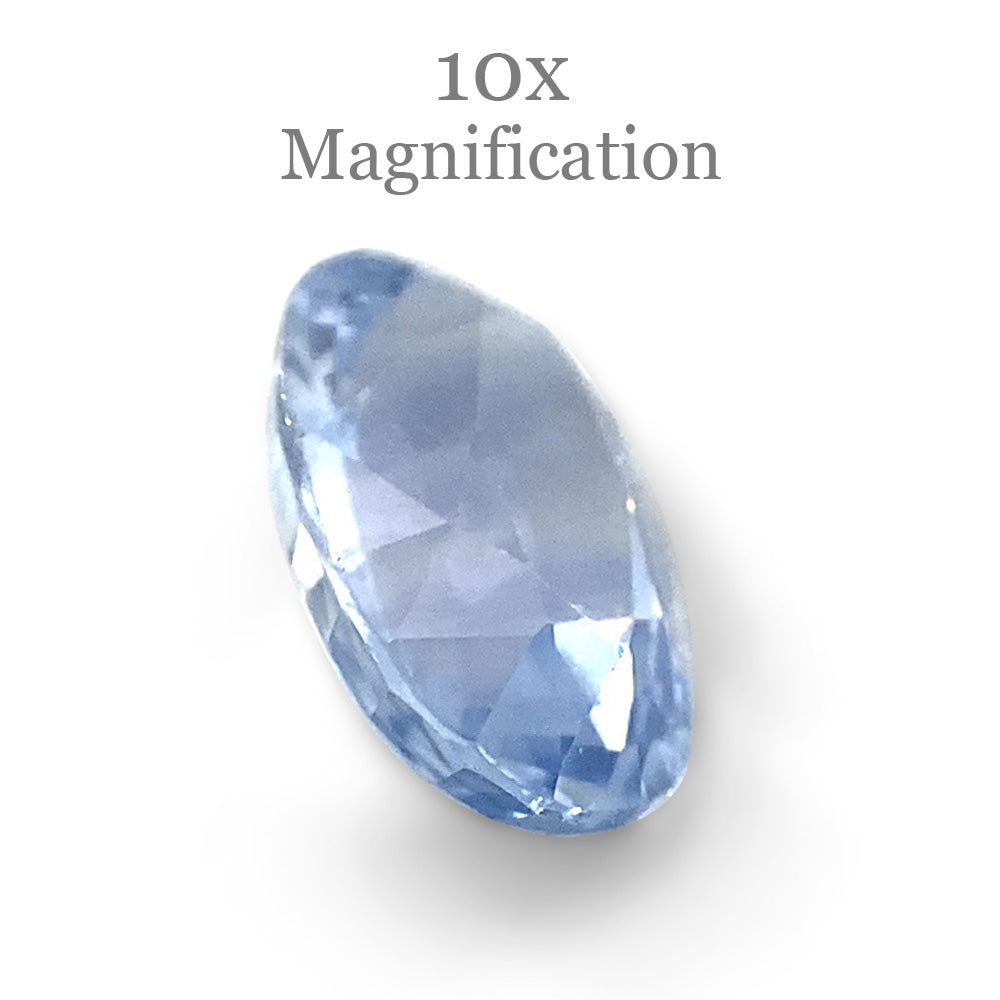 1.32ct Oval Icy Blue Sapphire from Sri Lanka Unheated - Skyjems Wholesale Gemstones