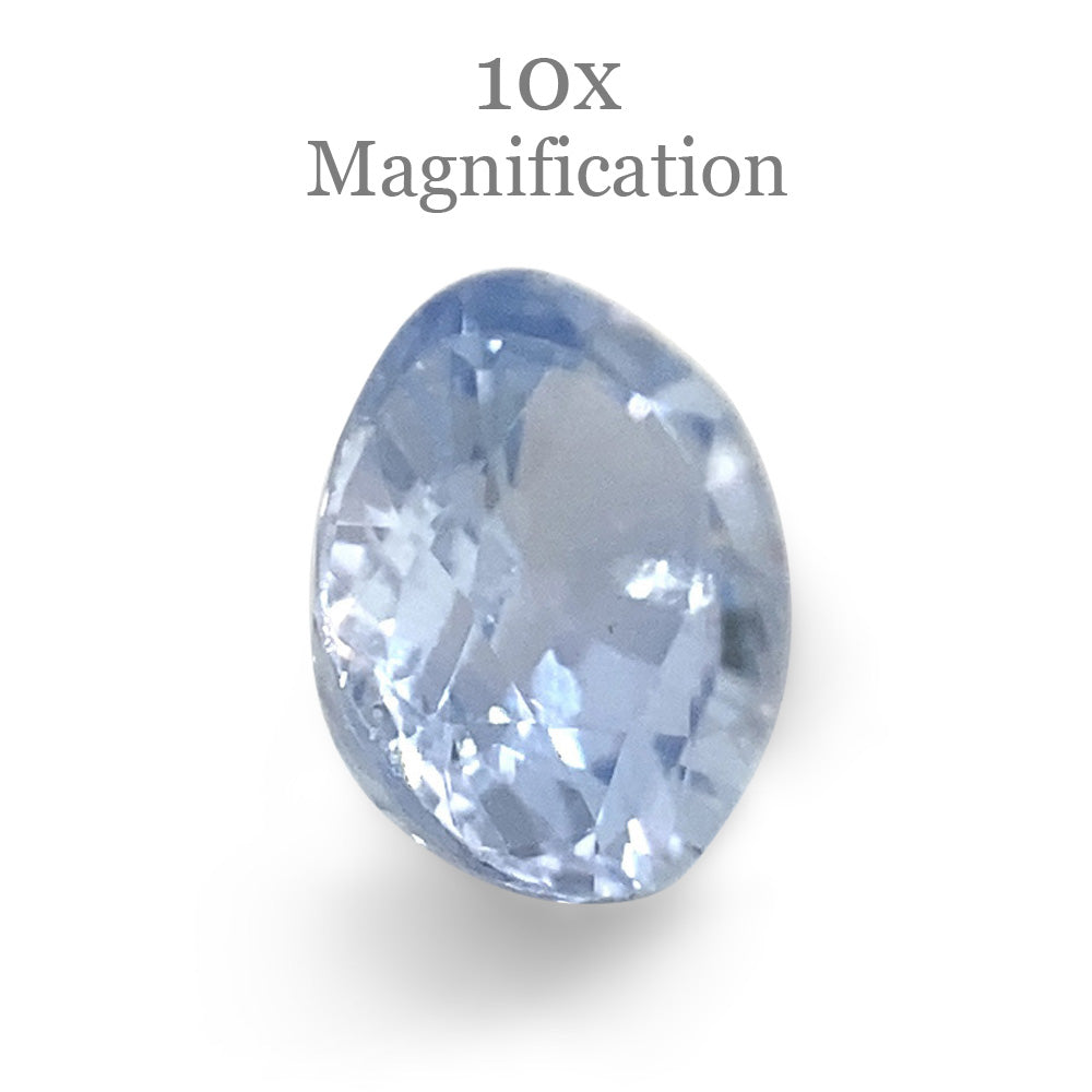 0.98ct Oval Icy Blue Sapphire from Sri Lanka Unheated - Skyjems Wholesale Gemstones