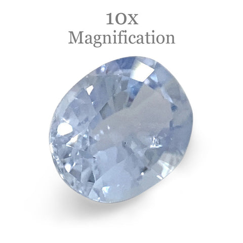 0.98ct Oval Icy Blue Sapphire from Sri Lanka Unheated