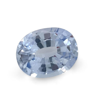 0.98ct Oval Icy Blue Sapphire from Sri Lanka Unheated - Skyjems Wholesale Gemstones