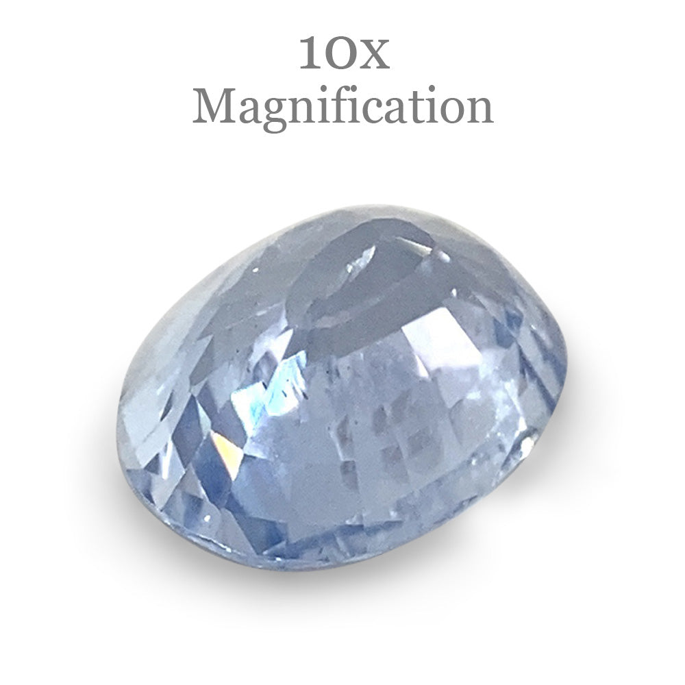 0.98ct Oval Icy Blue Sapphire from Sri Lanka Unheated - Skyjems Wholesale Gemstones