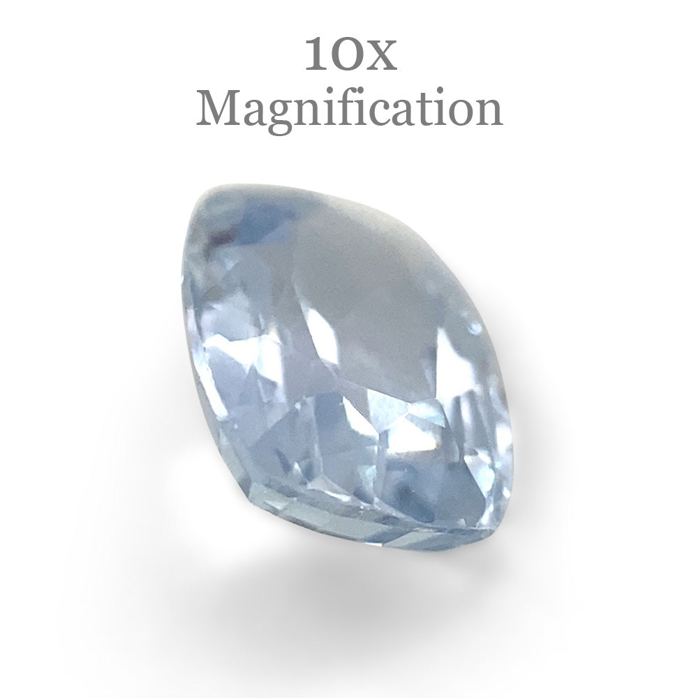 0.82ct Cushion Icy Blue Sapphire from Sri Lanka Unheated - Skyjems Wholesale Gemstones