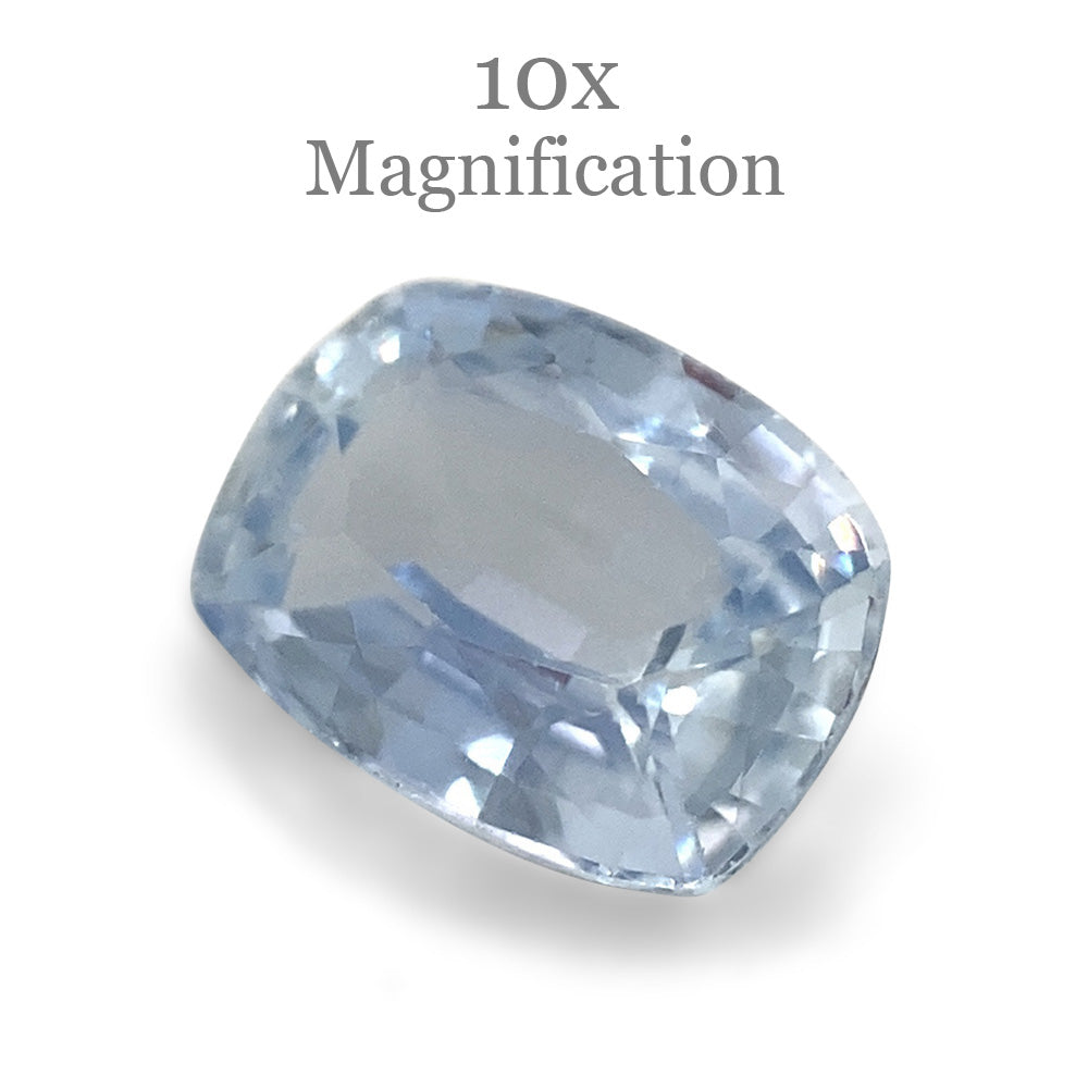 0.82ct Cushion Icy Blue Sapphire from Sri Lanka Unheated - Skyjems Wholesale Gemstones