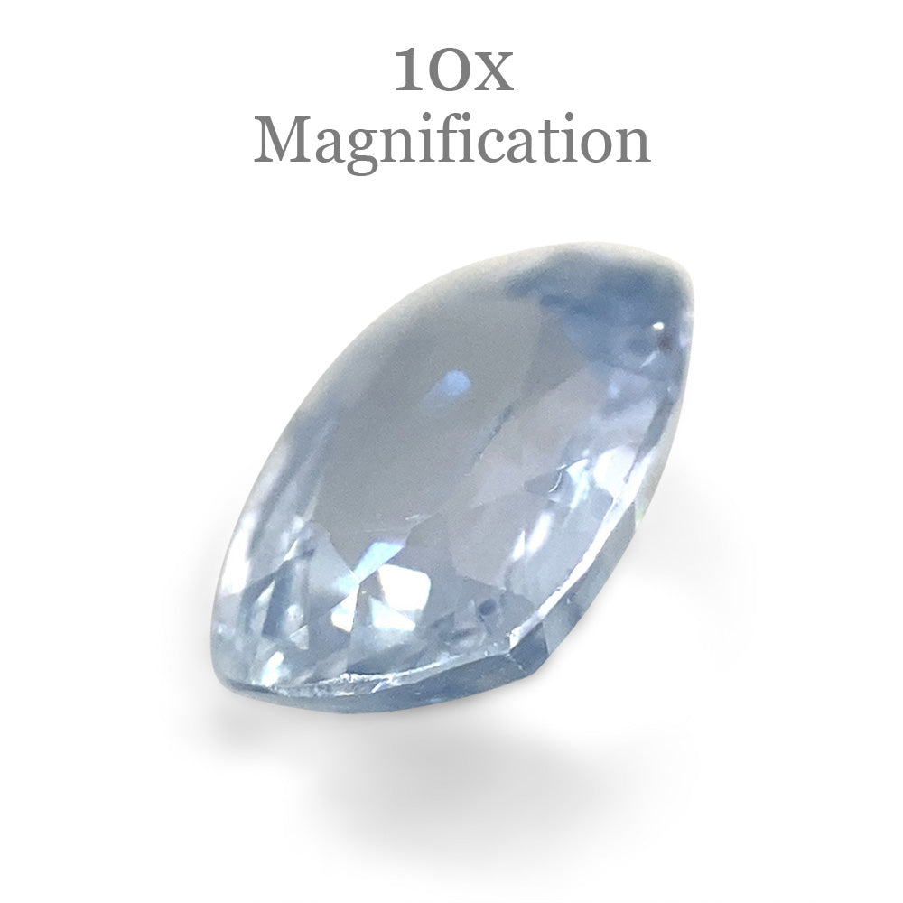 0.82ct Cushion Icy Blue Sapphire from Sri Lanka Unheated - Skyjems Wholesale Gemstones