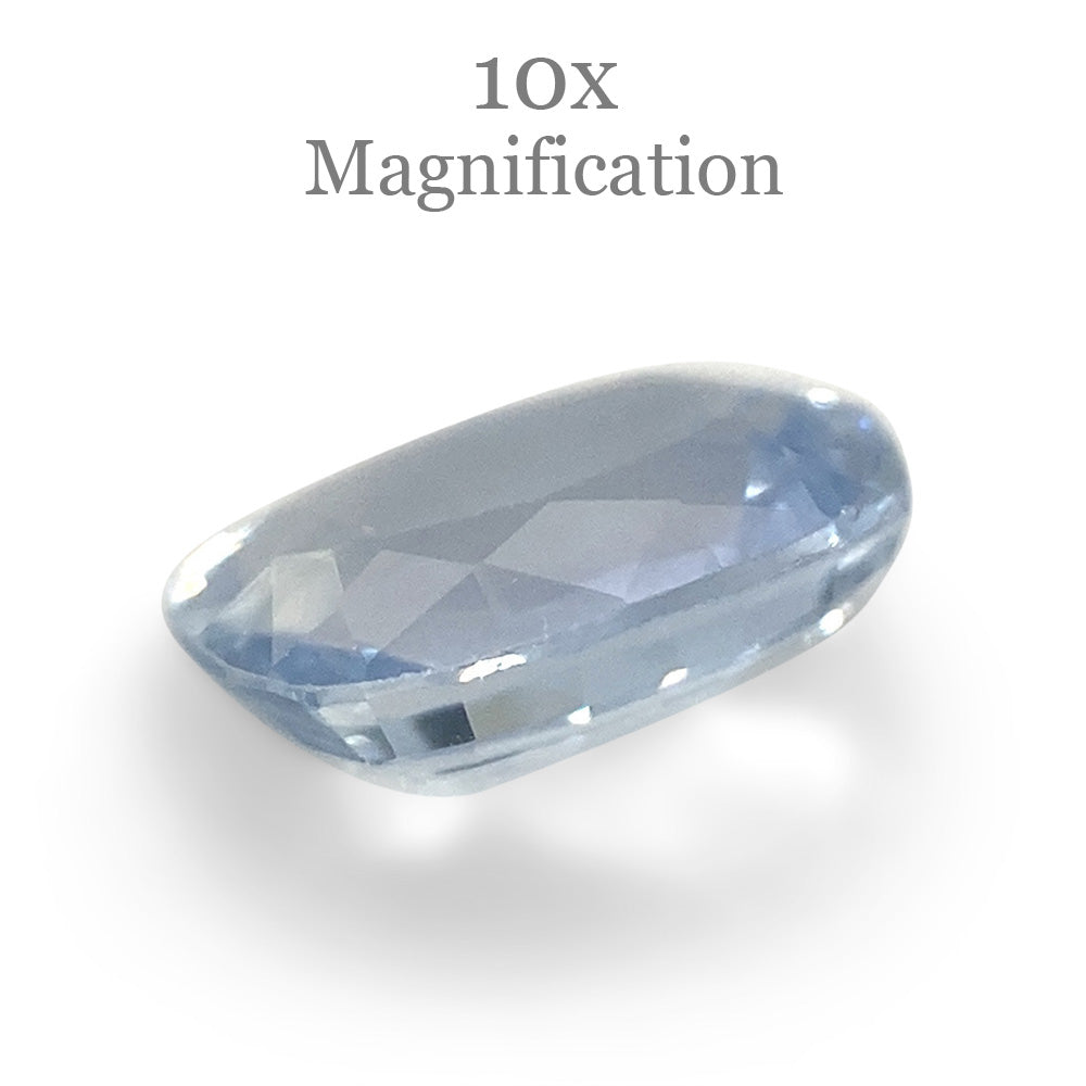 0.82ct Cushion Icy Blue Sapphire from Sri Lanka Unheated - Skyjems Wholesale Gemstones