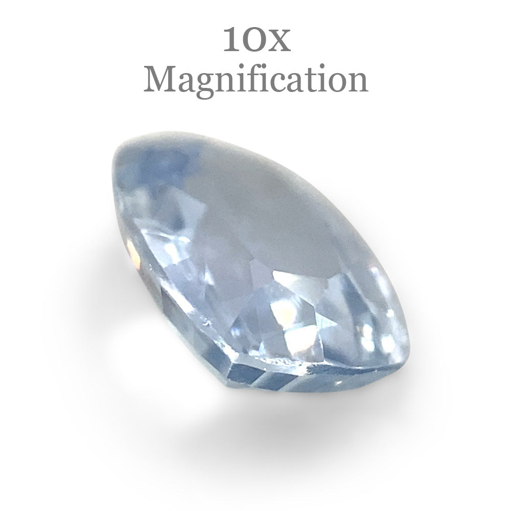 0.82ct Cushion Icy Blue Sapphire from Sri Lanka Unheated - Skyjems Wholesale Gemstones