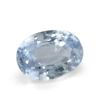 1.23ct Oval Icy Blue Sapphire from Sri Lanka Unheated - Skyjems Wholesale Gemstones