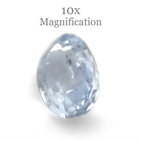 1.23ct Oval Icy Blue Sapphire from Sri Lanka Unheated