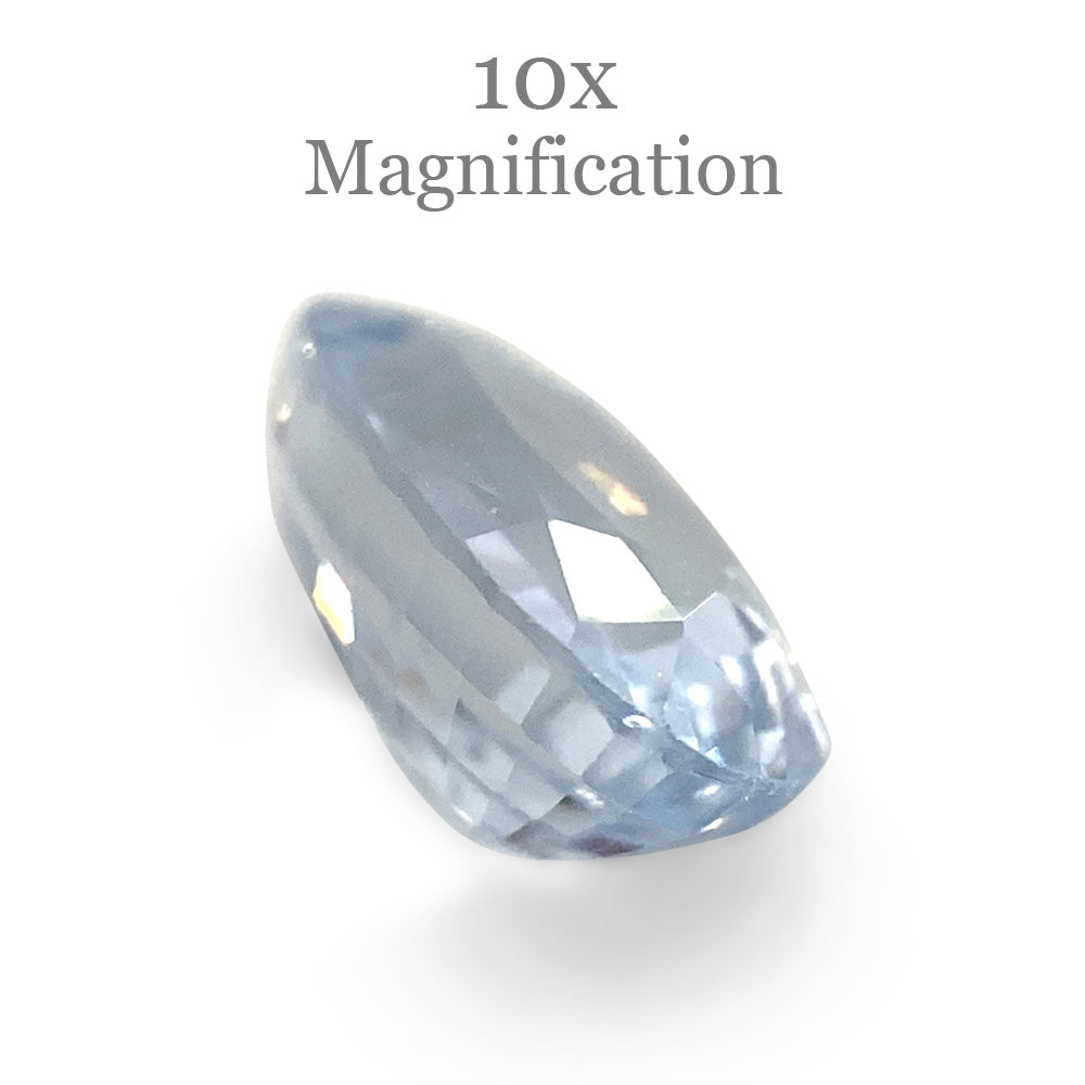 1.23ct Oval Icy Blue Sapphire from Sri Lanka Unheated - Skyjems Wholesale Gemstones