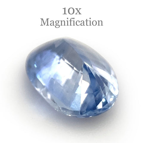 0.85ct Oval Icy Blue Sapphire from Sri Lanka Unheated