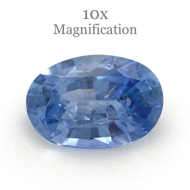 0.85ct Oval Icy Blue Sapphire from Sri Lanka Unheated - Skyjems Wholesale Gemstones