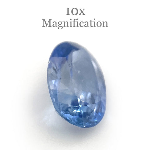 0.85ct Oval Icy Blue Sapphire from Sri Lanka Unheated