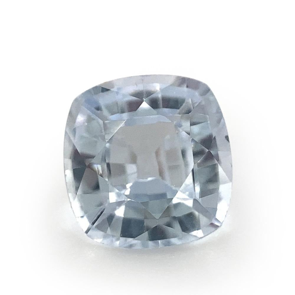 0.98ct Cushion White Sapphire from Sri Lanka Unheated - Skyjems Wholesale Gemstones