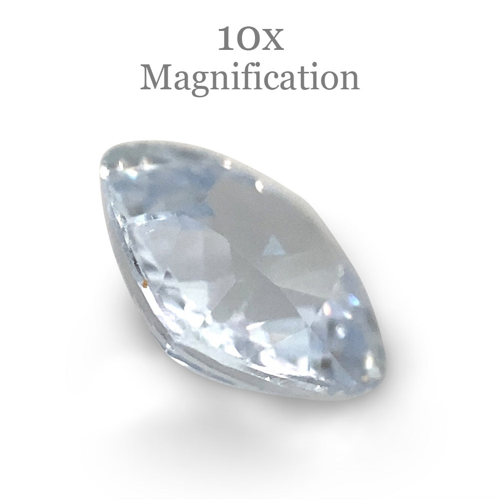 0.98ct Cushion White Sapphire from Sri Lanka Unheated - Skyjems Wholesale Gemstones