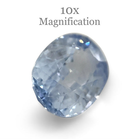 1.42ct Oval Icy Blue Sapphire from Sri Lanka Unheated