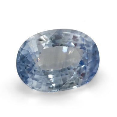 1.42ct Oval Icy Blue Sapphire from Sri Lanka Unheated - Skyjems Wholesale Gemstones