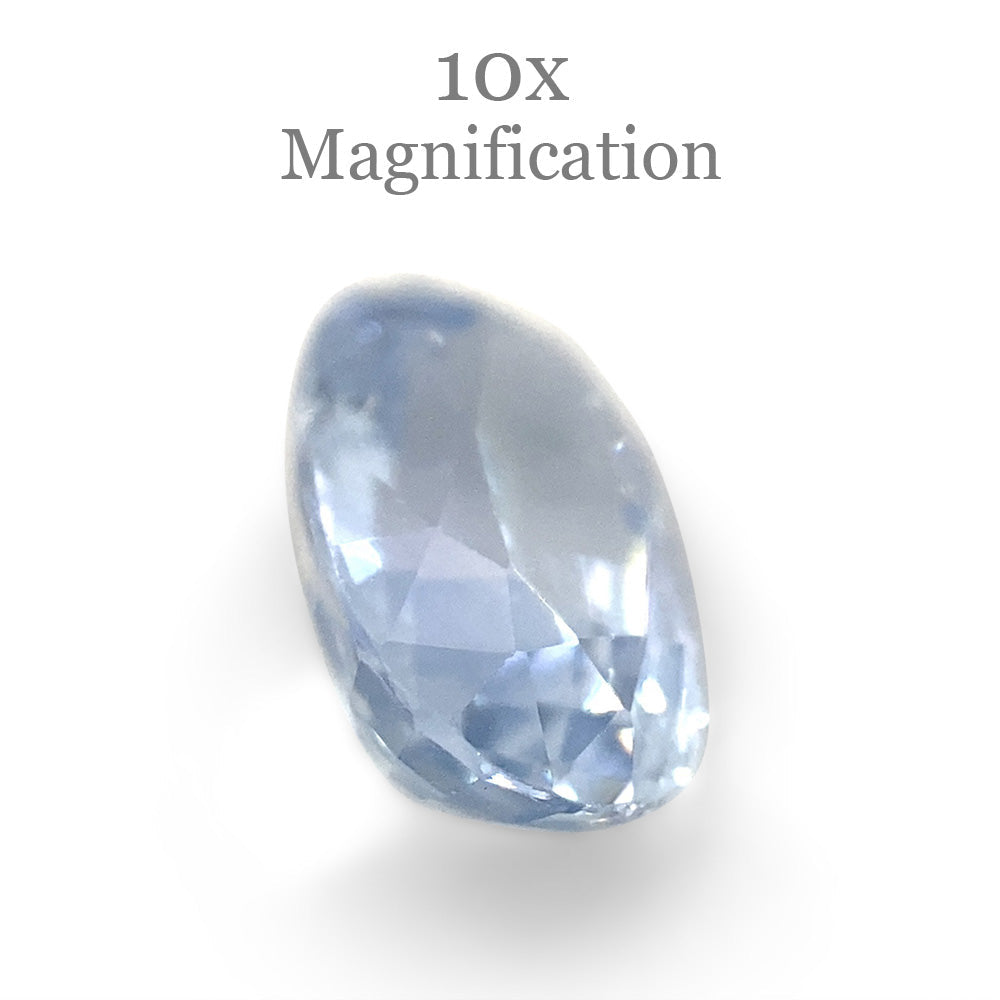 1.17ct Oval Icy Blue Sapphire from Sri Lanka Unheated - Skyjems Wholesale Gemstones