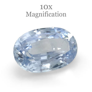 1.17ct Oval Icy Blue Sapphire from Sri Lanka Unheated - Skyjems Wholesale Gemstones