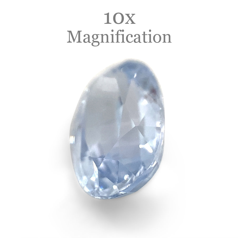 1.17ct Oval Icy Blue Sapphire from Sri Lanka Unheated - Skyjems Wholesale Gemstones