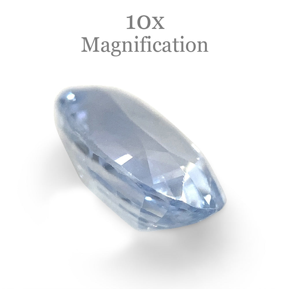 1.17ct Oval Icy Blue Sapphire from Sri Lanka Unheated - Skyjems Wholesale Gemstones