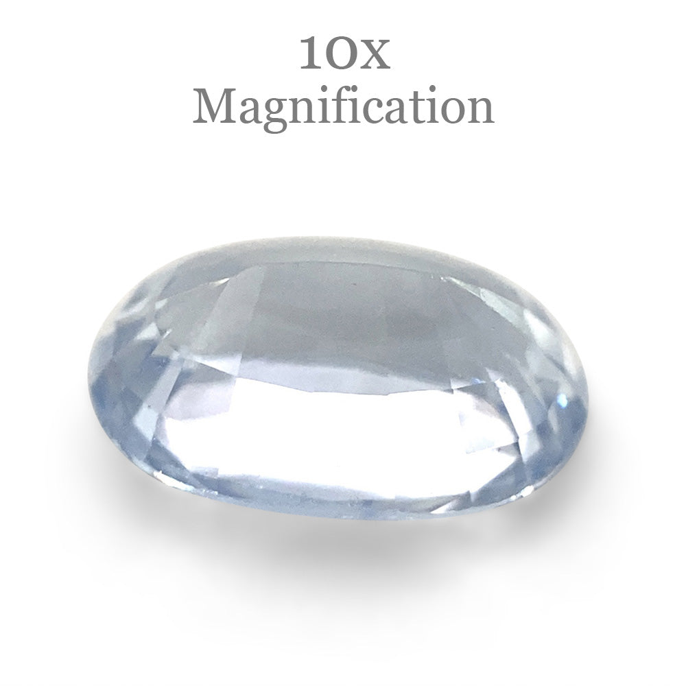 1.17ct Oval Icy Blue Sapphire from Sri Lanka Unheated - Skyjems Wholesale Gemstones