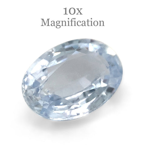1.05ct Oval Icy Blue Sapphire from Sri Lanka Unheated