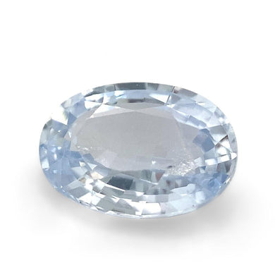 1.05ct Oval Icy Blue Sapphire from Sri Lanka Unheated - Skyjems Wholesale Gemstones