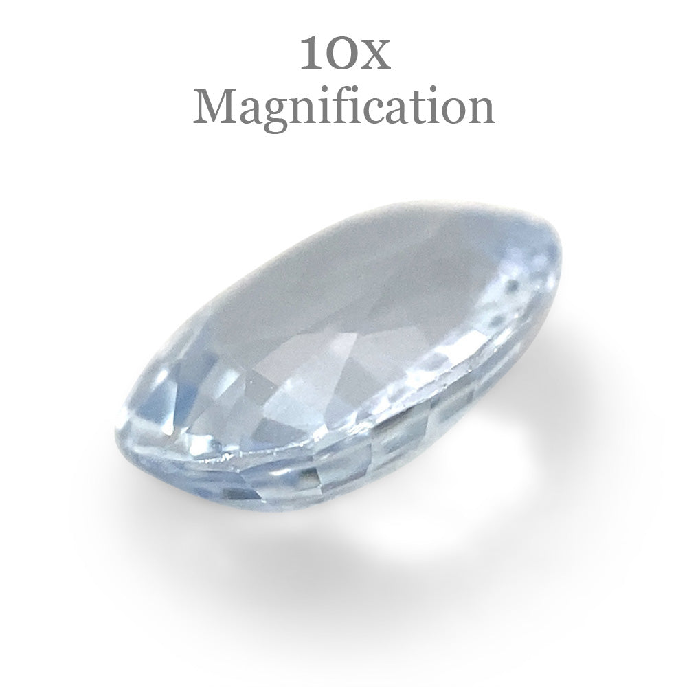 1.05ct Oval Icy Blue Sapphire from Sri Lanka Unheated - Skyjems Wholesale Gemstones