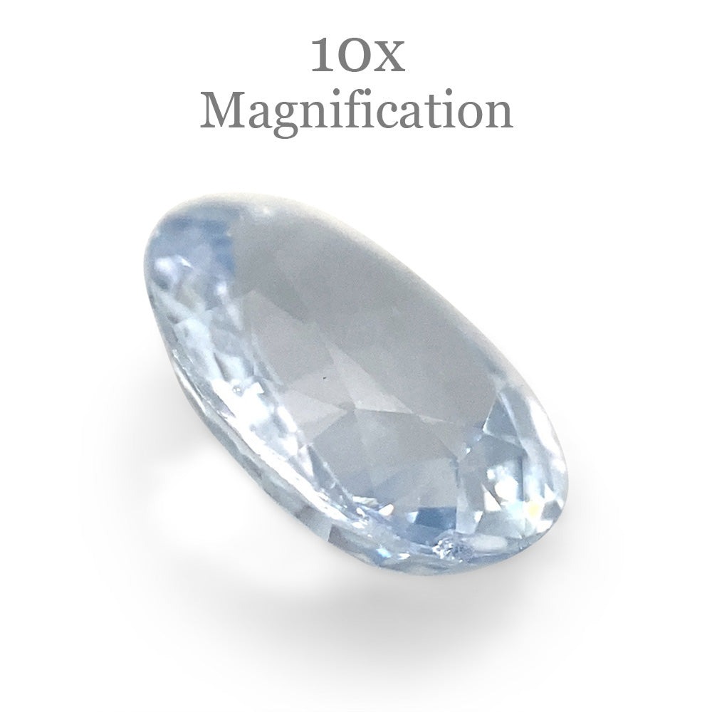 1.05ct Oval Icy Blue Sapphire from Sri Lanka Unheated - Skyjems Wholesale Gemstones