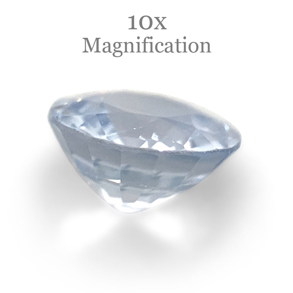 1.02ct Round Icy Blue Sapphire from Sri Lanka Unheated - Skyjems Wholesale Gemstones