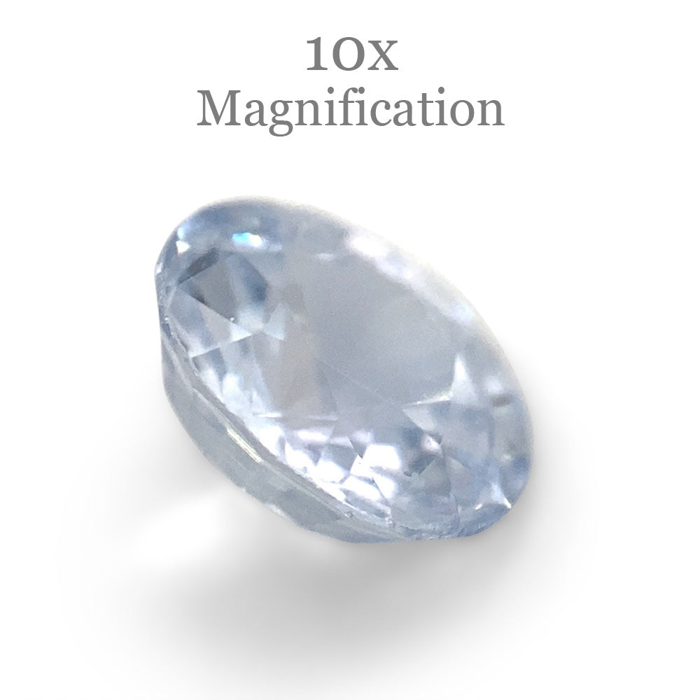 1.02ct Round Icy Blue Sapphire from Sri Lanka Unheated - Skyjems Wholesale Gemstones