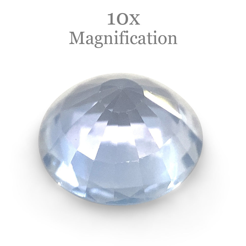 1.02ct Round Icy Blue Sapphire from Sri Lanka Unheated - Skyjems Wholesale Gemstones