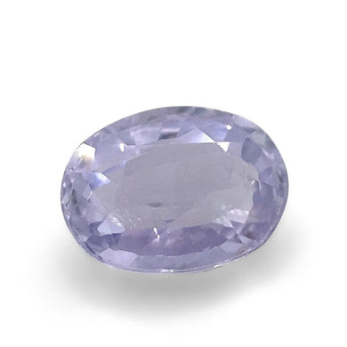 0.81ct Oval Pastel Violet Sapphire from Sri Lanka Unheated - Skyjems Wholesale Gemstones