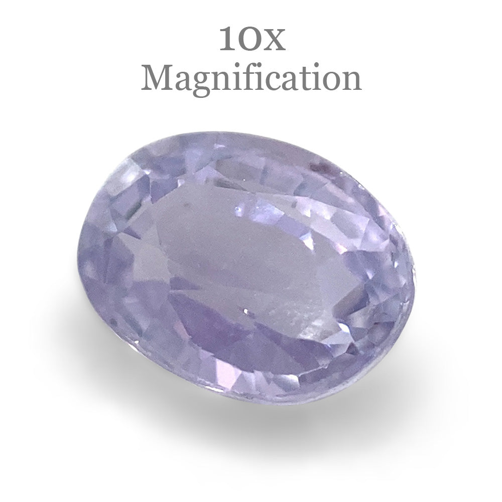 0.81ct Oval Pastel Violet Sapphire from Sri Lanka Unheated - Skyjems Wholesale Gemstones