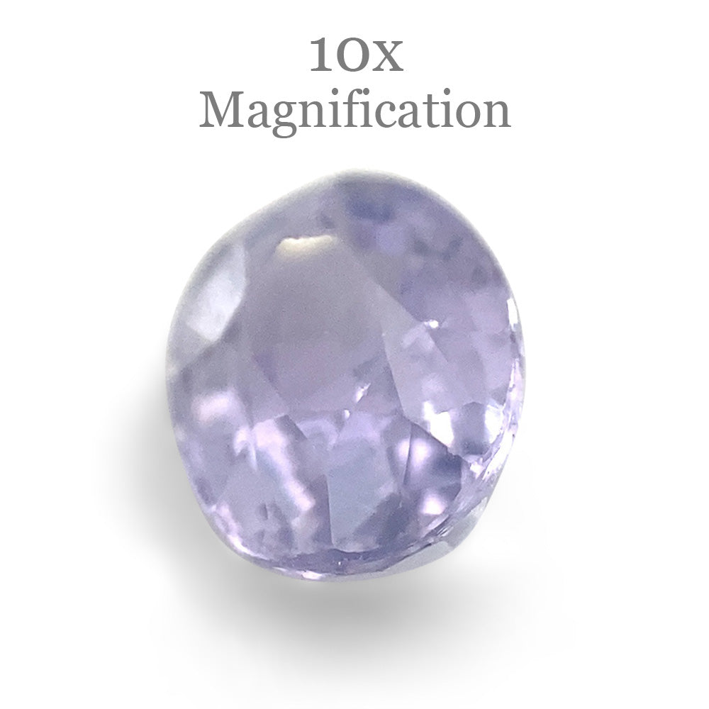 0.81ct Oval Pastel Violet Sapphire from Sri Lanka Unheated - Skyjems Wholesale Gemstones