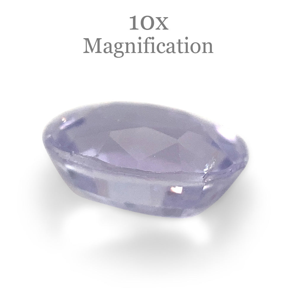 0.81ct Oval Pastel Violet Sapphire from Sri Lanka Unheated - Skyjems Wholesale Gemstones