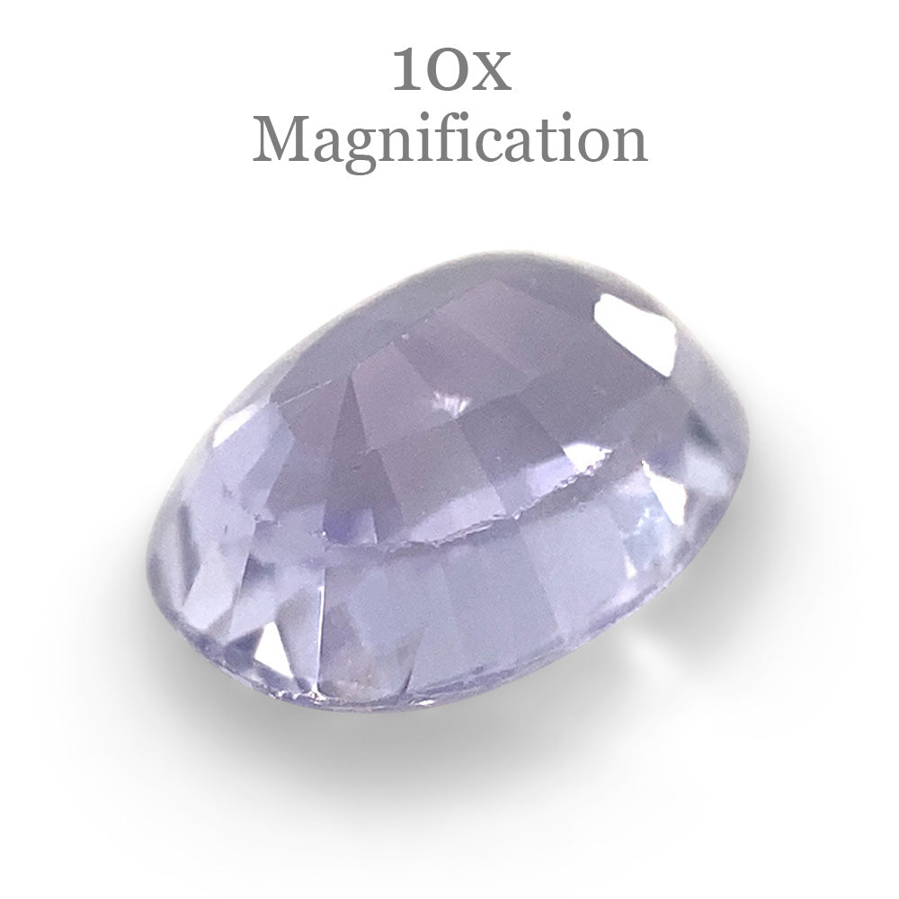 0.81ct Oval Pastel Violet Sapphire from Sri Lanka Unheated - Skyjems Wholesale Gemstones