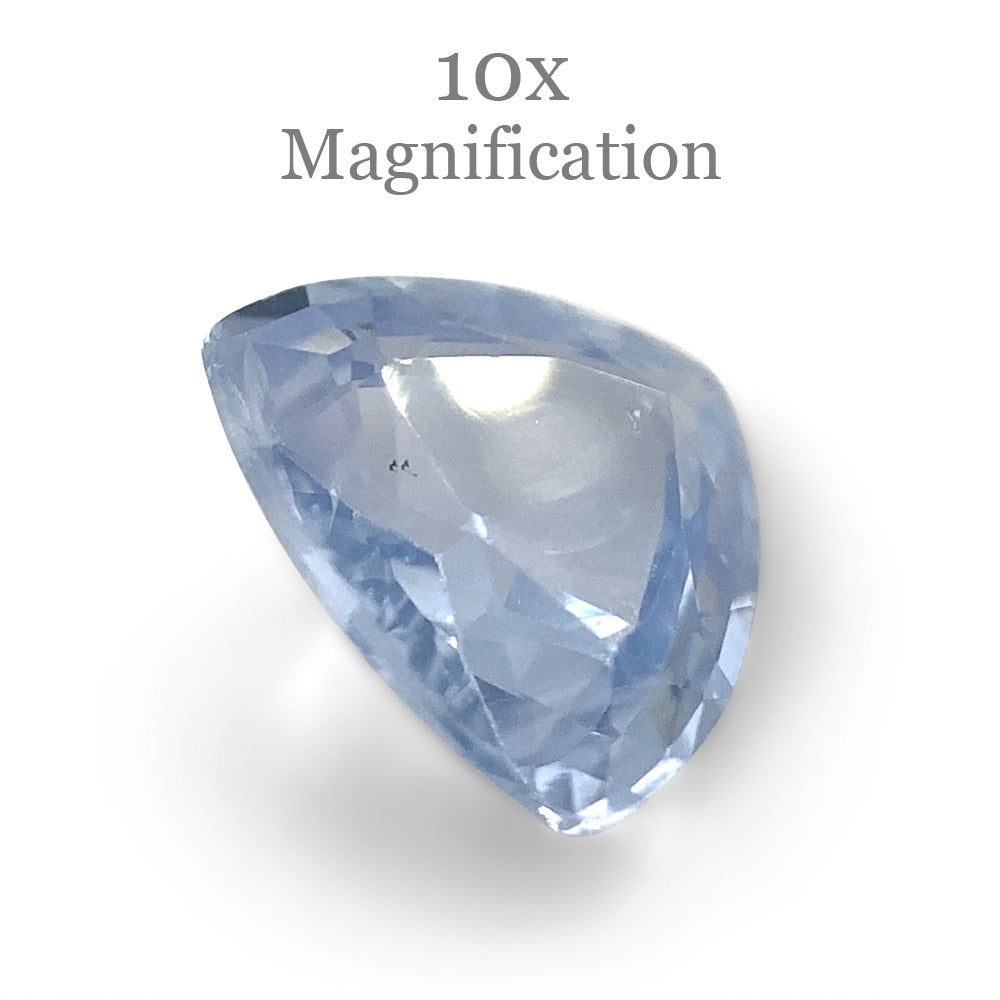 1.27ct Trillion Icy Blue Sapphire from Sri Lanka Unheated - Skyjems Wholesale Gemstones