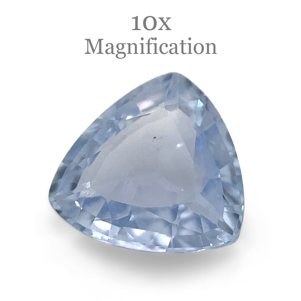 1.27ct Trillion Icy Blue Sapphire from Sri Lanka Unheated - Skyjems Wholesale Gemstones