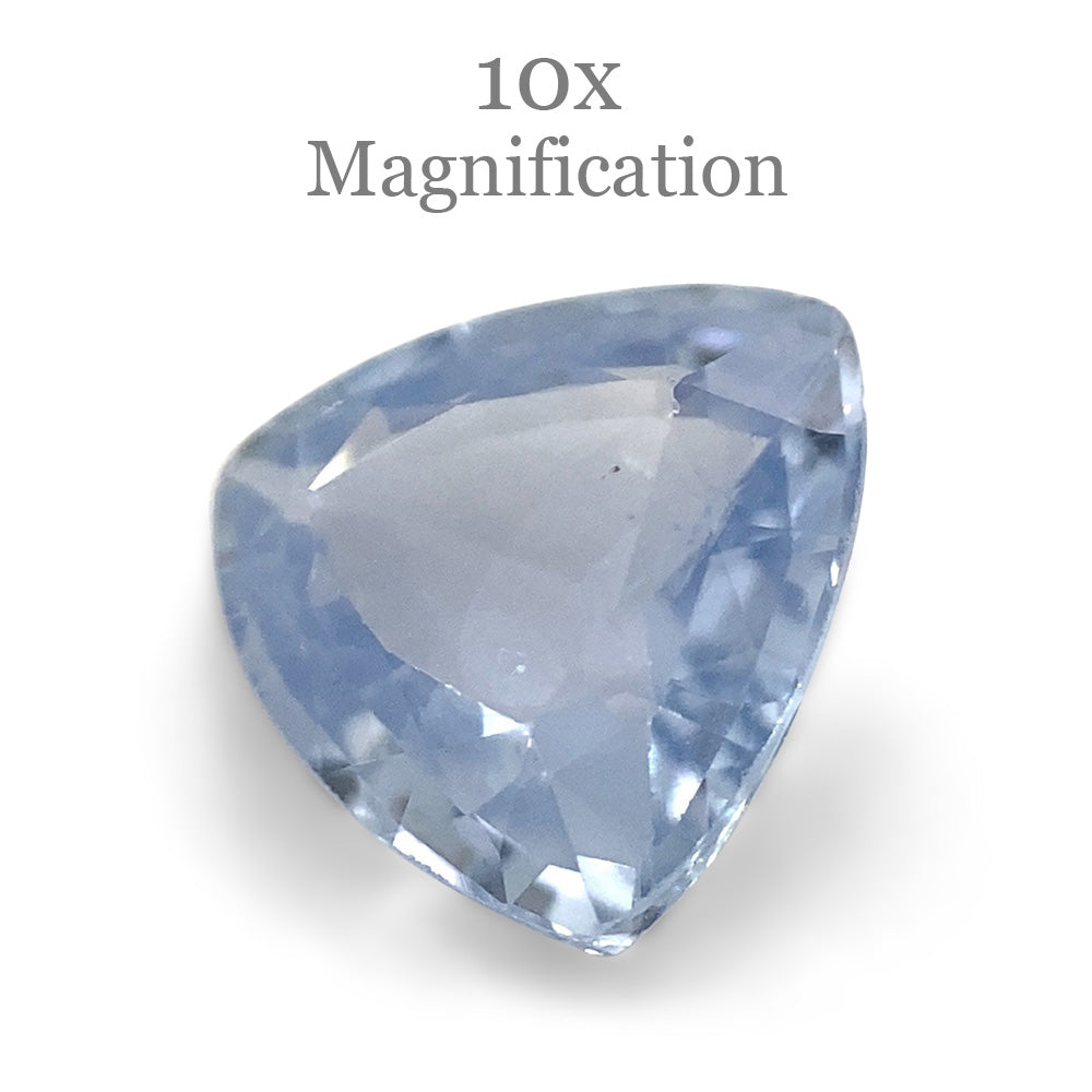 1.27ct Trillion Icy Blue Sapphire from Sri Lanka Unheated - Skyjems Wholesale Gemstones