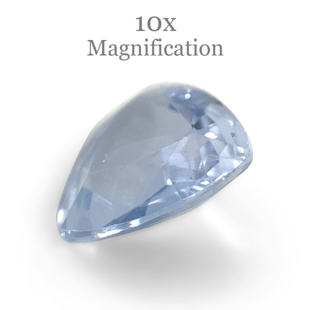 1.27ct Trillion Icy Blue Sapphire from Sri Lanka Unheated - Skyjems Wholesale Gemstones