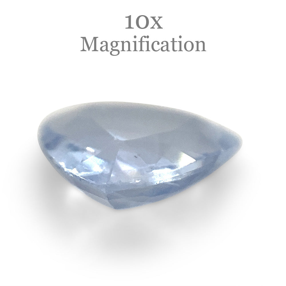 1.27ct Trillion Icy Blue Sapphire from Sri Lanka Unheated - Skyjems Wholesale Gemstones