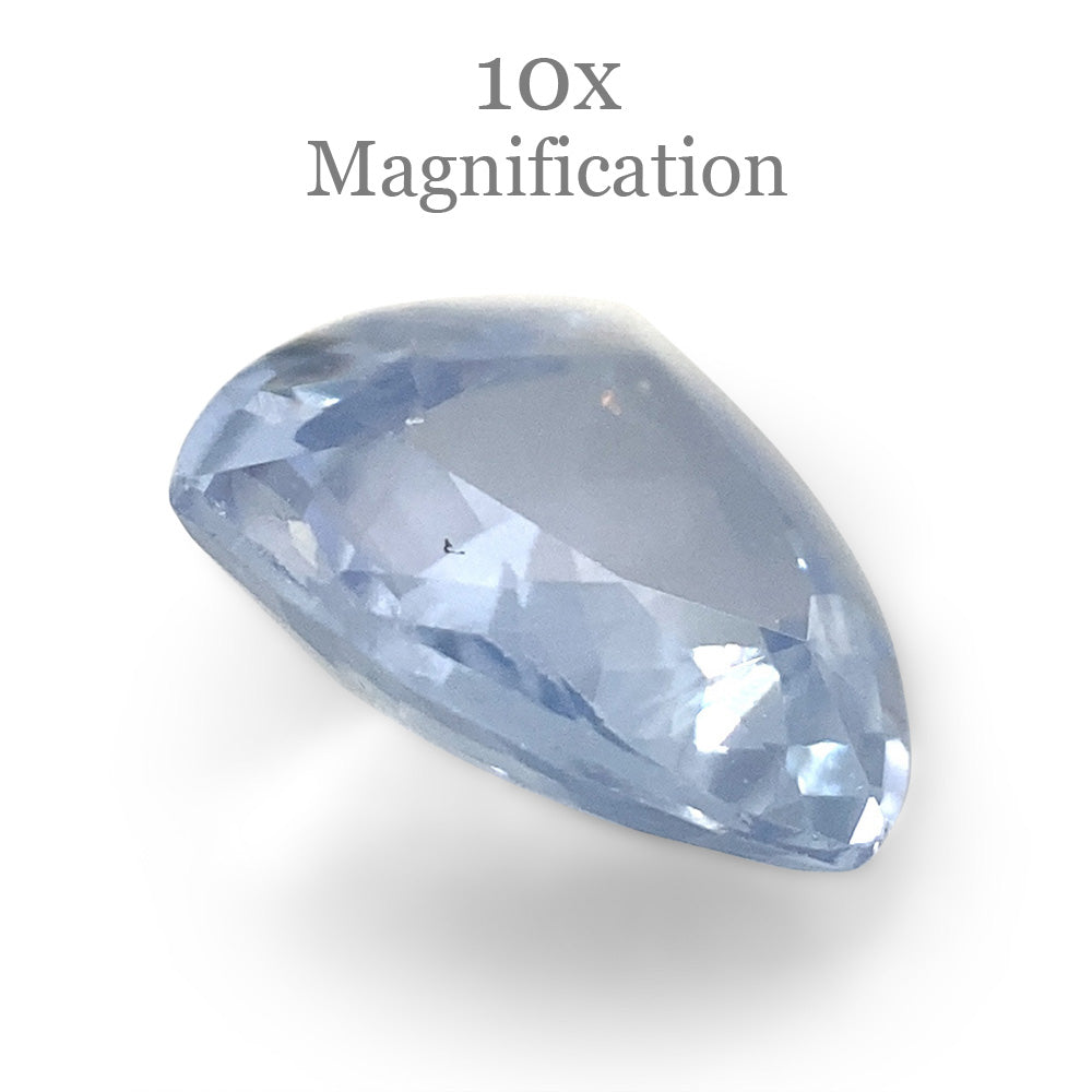 1.27ct Trillion Icy Blue Sapphire from Sri Lanka Unheated - Skyjems Wholesale Gemstones