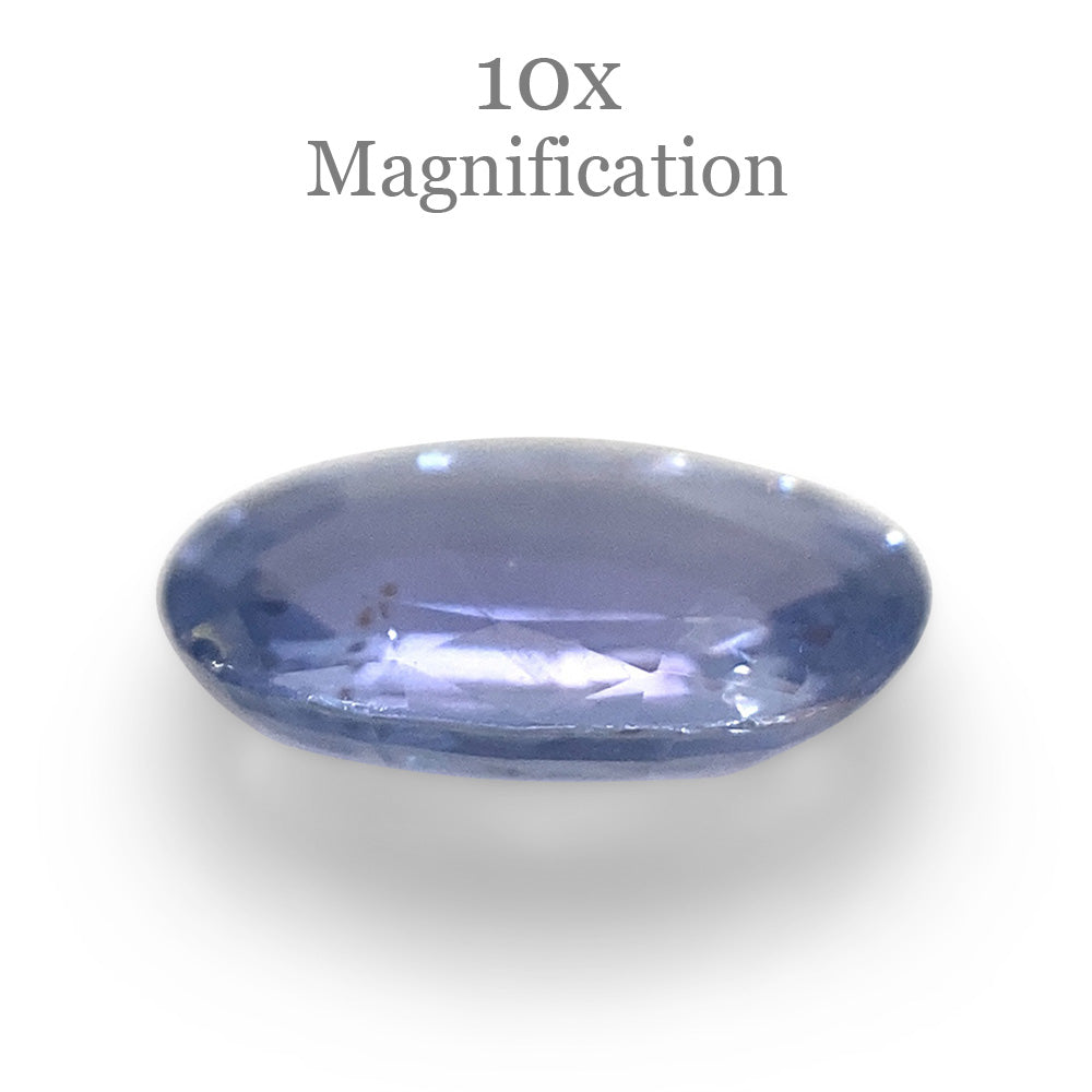 0.73ct Oval Icy Blue Sapphire from Sri Lanka Unheated - Skyjems Wholesale Gemstones