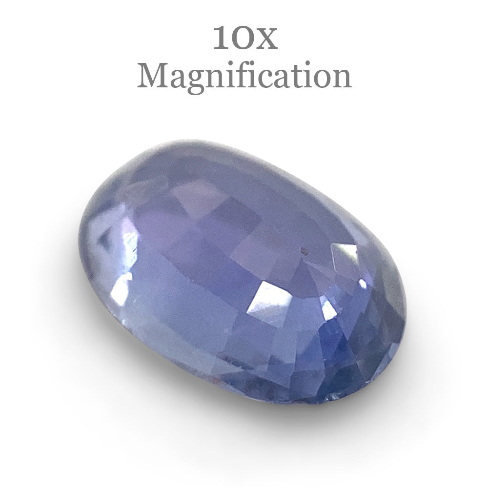 0.73ct Oval Icy Blue Sapphire from Sri Lanka Unheated - Skyjems Wholesale Gemstones